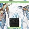 DecorLovee Outdoor TV Cover 52 to 55 Inches Weatherproof & Waterproof, Blue Sea Turtle Outdoor TV Enclosure with Remote Control Pocket, Ocean Coral Nautical Costal TV Screen Protectors for Outside TV view 3