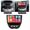 PLOKM 9'' Android 12.0 Car Stereo Sat Nav Radio GPS Navigation with Carplay and Android Auto for Peugeot 107 2009-2015, with 4G 5G WiFi SWC RDS Multimedia Player M300S view 2