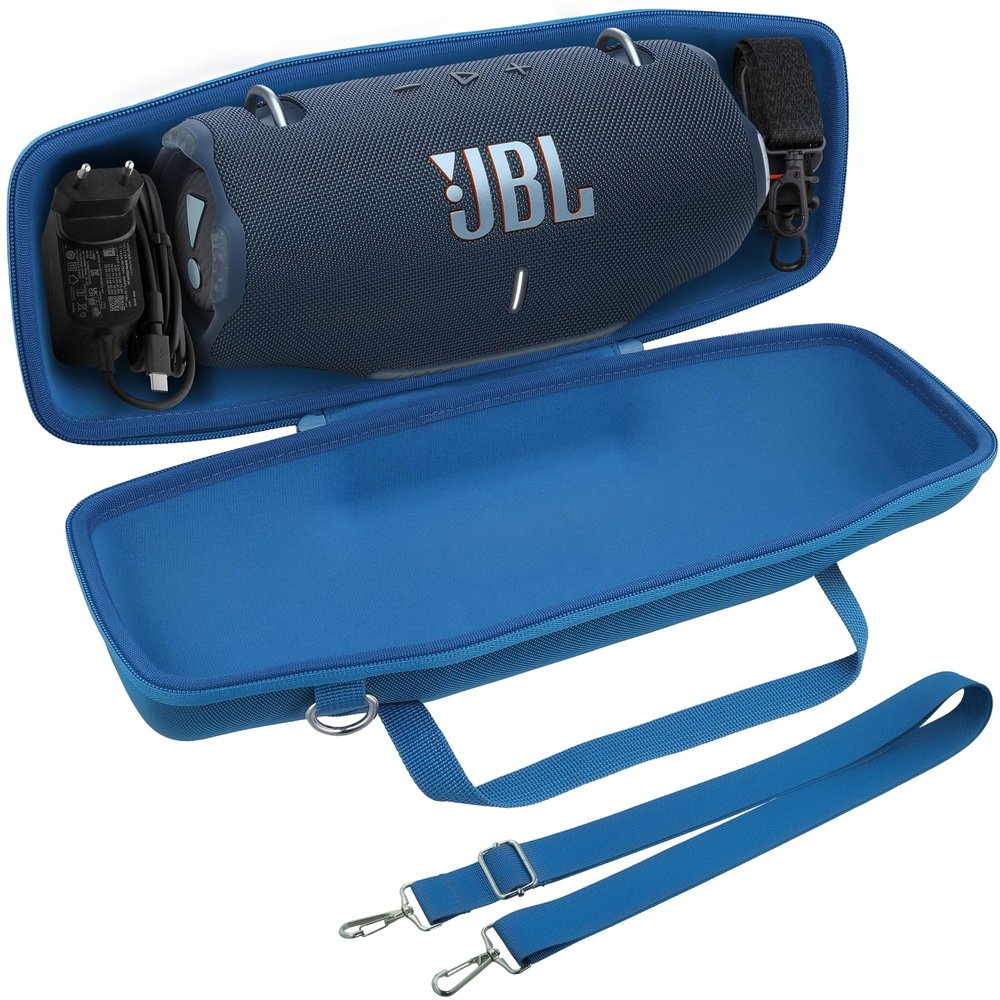 co2CREA Hard Travel Case Replacement for JBL Xtreme 4 Portable Bluetooth Speaker (Blue Case)