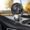 Worparsen Car Heater Fan Low Noise USB 360 Degree Rotatable Powerful Plug and Play High Speed Ultra Quiet for Cooling Air Circulation in Cars Auto Black White view 2