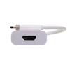 CableWholesale White 3.1 USB-C to HDMI Adapter, 4K@60Hz, DP Alt Mode & Thunderbolt 3, 6-Inch view 1