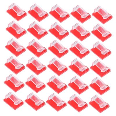 Veemoon 100pcs Computer Cable Organizer R-type Wire Clips Cable Holder Clips for Cords