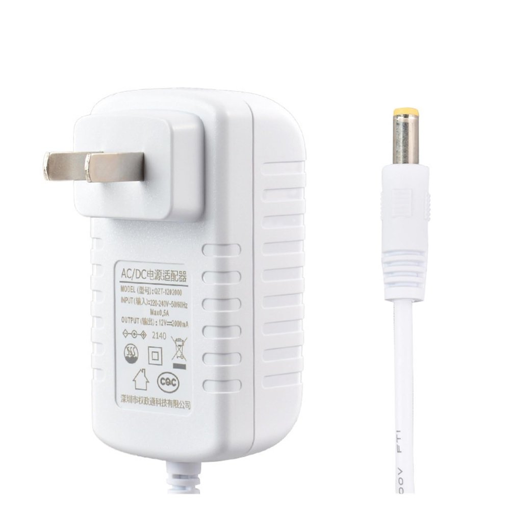 ZCERA 12V2A White Standard Power Adapter CQC 24W Beauty Makeup Nail Lamp Hair Removal Instrument Power Adapter