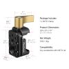 MINIFOCUS NATO Clamp, NATO Rail Lock Clamps Quick Release with 1/4" 3/8" ARRI Thread, Standard NATO Clamp for Camera Cage Friction Arm Ballhead Cold Shoe Monitor Mount view 3