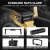 MINIFOCUS NATO Clamp, NATO Rail Lock Clamps Quick Release with 1/4" 3/8" ARRI Thread, Standard NATO Clamp for Camera Cage Friction Arm Ballhead Cold Shoe Monitor Mount view 4