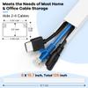 126in Cord Hider Kit, TV Wire Covers for Wall, Paintable Cable Management Kit, Cable Cover for Mounted TV, Hide Wires Along Wall, Brown Cord Cover, 8xL15.7in W0.95in H0.55in view 2