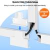 126in Cord Hider Kit, TV Wire Covers for Wall, Paintable Cable Management Kit, Cable Cover for Mounted TV, Hide Wires Along Wall, Brown Cord Cover, 8xL15.7in W0.95in H0.55in view 4