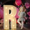 Marquee Letters 3 Feet Tall 3FT Large Light Up Letters R for Backdrop Big Marry Me Sign Birthday Party Decorations Engagement Party Pre-Cut Foam Board view 1