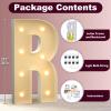 Marquee Letters 3 Feet Tall 3FT Large Light Up Letters R for Backdrop Big Marry Me Sign Birthday Party Decorations Engagement Party Pre-Cut Foam Board view 2