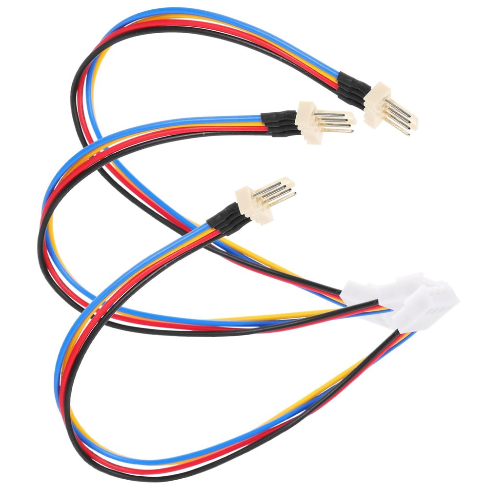OSALADI Computer Fan Power Cable Splitter Extension 4-pin Cable Splitter Adapter for Easy Install