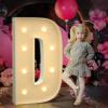 Marquee Letters 3 Feet Tall 3FT Large Light Up Letters D for Backdrop Big Marry Me Sign Birthday Party Decorations Engagement Party Pre-Cut Foam Board view 1