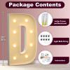 Marquee Letters 3 Feet Tall 3FT Large Light Up Letters D for Backdrop Big Marry Me Sign Birthday Party Decorations Engagement Party Pre-Cut Foam Board view 2