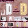 Marquee Letters 3 Feet Tall 3FT Large Light Up Letters D for Backdrop Big Marry Me Sign Birthday Party Decorations Engagement Party Pre-Cut Foam Board view 4