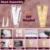Marquee Letters 3 Feet Tall 3FT Large Light Up Letters V for Backdrop Big Marry Me Sign Birthday Party Decorations Engagement Party Pre-Cut Foam Board view 4
