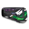 MC MOTOPARTS Headsets Protective Cover Decal Sticker 2 pcs Green Stripe Compatible with Cardo Freecom 4X 2X view 1