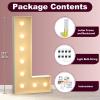 Marquee Letters 3 Feet Tall 3FT Large Light Up Letters L for Backdrop Big Marry Me Sign Birthday Party Decorations Engagement Party Pre-Cut Foam Board view 2