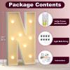 Marquee Letters 3 Feet Tall 3FT Large Light Up Letters N for Backdrop Big Marry Me Sign Birthday Party Decorations Engagement Party Pre-Cut Foam Board view 2