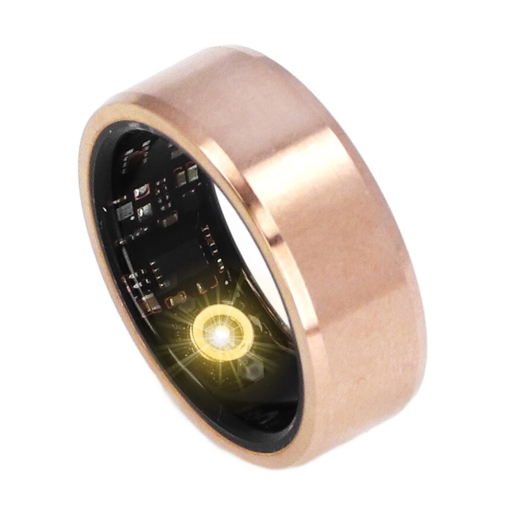 Yunir Smart Ring Health, Fitness Ring Monitoring Sleep Quality and Heart Rate, Wearable Data Recorder with APP, Inner Diameter 19.9mm (No. 10)