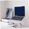 DIYEAH Aluminum Alloy Laptop Riser Holder Desk Stand Laptop Cooling Rack for Treadmill Bed Double Shafts view 4