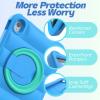MRWHO Kids Case for iPad 10th Generation 10.9 inch 2022  Lightweight Flexible Shockproof Stand Handle Girls Boys Case for Apple iPad 10 Gen  Blue view 4