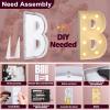 Marquee Letters 3 Feet Tall 3FT Large Light Up Letters B for Backdrop Big Marry Me Sign Birthday Party Decorations Engagement Party Pre-Cut Foam Board view 4