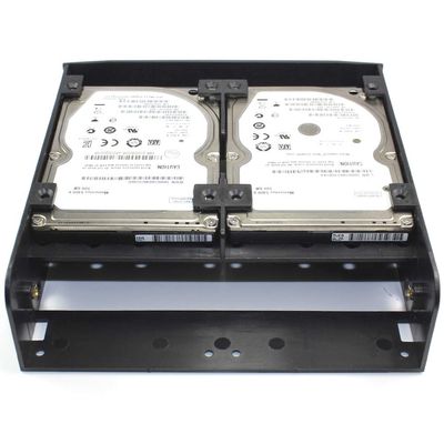 2.5 / 3.5 HDD / SSD to 5.25 Floppy Drive Bay Computer Mounting Bracket