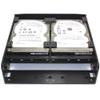 2.5 / 3.5 HDD / SSD to 5.25 Floppy Drive Bay Computer Mounting Bracket view 1