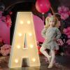 Marquee Letters 3 Feet Tall 3FT Large Light Up Letters A for Backdrop Big Marry Me Sign Birthday Party Decorations Engagement Party Pre-Cut Foam Board view 1