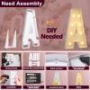 Marquee Letters 3 Feet Tall 3FT Large Light Up Letters A for Backdrop Big Marry Me Sign Birthday Party Decorations Engagement Party Pre-Cut Foam Board view 4