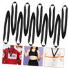 Yardwe 10pcs Medal Hanging Neck Ribbons Polyester Award Lanyards Black view 2