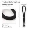 VOVMOEYA Camera Wrist Strap Rope,Camera Hand Strap Compatible with Fujifilm XT5 XH2S Nikon Z30 Z50 Canon EOS R6 R10 R50 Sony A6700 A6400 A6000 A7C II A7IV DSLR Camera - Black view 2