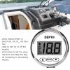 Handled Dash Depth Finder, Anti Fog Depth Sounder Transducer with White Backlight for Yachts Boats, 100M Highest Depth view 3