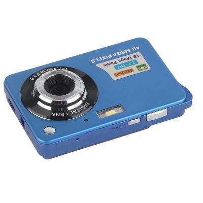 shenruifa 4K Digital Camera 48MP 2.7in LCD Display 8X Zoom Anti Shake Vlogging Camera for Photography Continuous (Blue)
