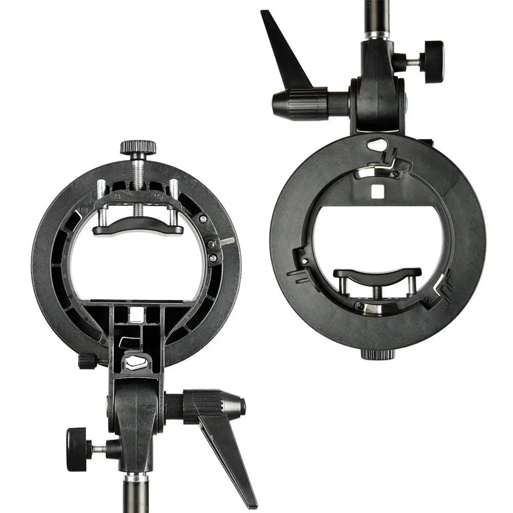 Ldbuejiaja Speedlites Bracket for AD200Pro AD400Pro V1 Round Head Speedlites V860II TT685 TT350 TT685 TT600 S Type Bracket Type Bracket