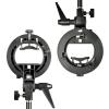 Ldbuejiaja Speedlites Bracket for AD200Pro AD400Pro V1 Round Head Speedlites V860II TT685 TT350 TT685 TT600 S Type Bracket Type Bracket view 1