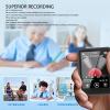 MP3 Player with Bluetooth, Built in HiFi Speaker 2.4 Inch MP4 Player, Up to 128GB Portable HiFi Music Player with E Book Picture Viewer Video Recorder (with 32G view 3