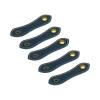 MECCANIXITY 5Pcs Leather Cable Straps Cord Organizer 100x20mm Cable Ties Portable Cable Management for USB Cable, Headphone Wire, Blue view 1