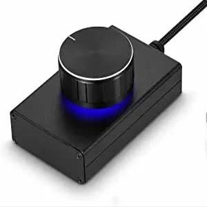aiqiua 2021 New Mini USB Volume Controller for Computer Speaker One Key Mute Lossless Audio Control KnobSimple and Practical, Sound Clear