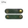 MECCANIXITY 8Pcs Leather Cable Straps Cord Organizer 80x20mm Cable Ties Soft Cable Management for USB Cable, Headphone Wire, Green view 3