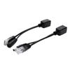 Homoyoyo 2pcs Poe Cable Splitter Adapter for IP Cameras Routers WLAN Full Copper Connection Dc Plug for Security Monitoring and Network Devices Black view 1