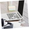 jojofuny 2pcs Ergonomic Laptop Stand Laptop Cooling Pad Aluminum Alloy Material Portable Notebook Holder Stand view 2