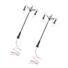 Vaguelly 2pcs Miniature Garden Lamp Models Micro Landscape Uplighting for Sand Table and House Decor Black Color Warm Light Materials for Lasting Use view 1