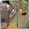 Vaguelly 2pcs Miniature Garden Lamp Models Micro Landscape Uplighting for Sand Table and House Decor Black Color Warm Light Materials for Lasting Use view 4