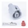 1 Set Grey 1 pin auto Connector Electrical Sen/;SOR pl;/UG Female car Oil pl;/UG Sen/;SOR pl;/UG Automotive Connector forTo/yo;taH/on;da view 1