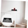 Homoyoyo Industrial Wall Shelves Projector Bracket Router Storage Holder Floating Projector Mount Wall-Mounted Router Rack Cable Box Organizer view 3