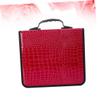 Ciieeo 2pcs Compact Disc Cases Zipper Cd Storage Bin Car Cd Organizer Bag Tote Handle Holder Pu Material view 4