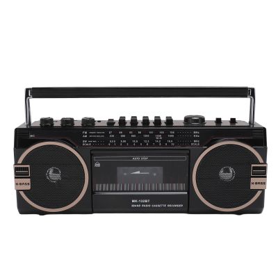 Portable Cassette Player, Retro Blueooth, AM FM SW Radio Stereo Cassette Tape Player with Big Speaker and Earphone Jack, USB Port, Aux in Tape Recorder (US Plug)
