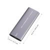 Homoyoyo Portable External Hard Disk Enclosure Dual Protocol Type-c Compact Design for Fast Data Transfer Compatible with Laptops and view 4