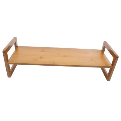 jojofuny Wooden Laptop Stand Riser Ergonomic Monitor Lifting Rack for Desktop Use Compact Design to Relieve Neck and Back Pain for Settings