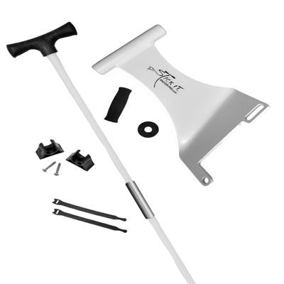 Stick It Anchor Pins 2 Piece 10' White Port Motor Mount and Anchor Pin with Tube Connector